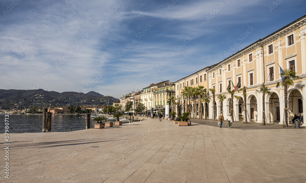 The beautiful lakeside promenade in Salò