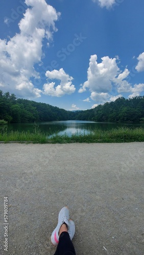 clouds on the lake