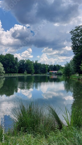 lake and clouds