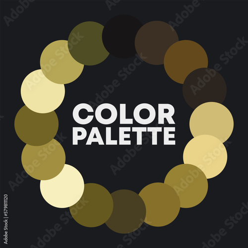 Circular color palette 2023. Vector illustration