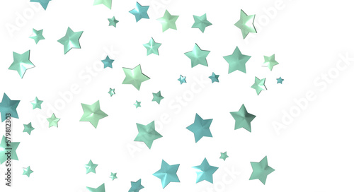 XMAS Stars - Banner with golden decoration. Festive border with falling glitter dust and stars.