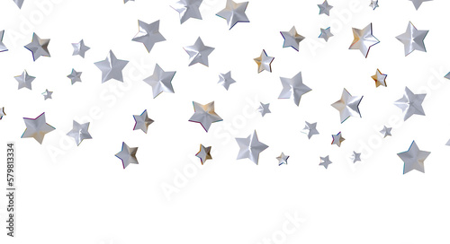 XMAS Stars - Festive christmas card. Isolated illustration white background. - © vegefox.com