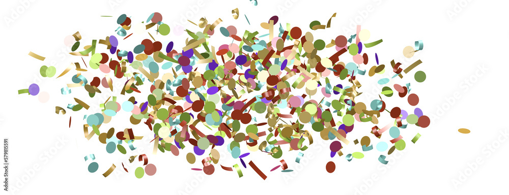 Multicolored paper confetti on transparent background. Multicolored paper confetti on transparent background.