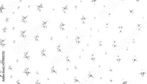 XMAS silver stars -