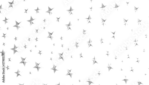 XMAS silver stars -