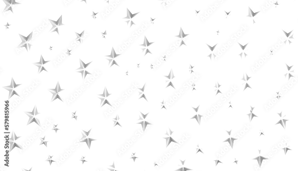 XMAS Stars - Holiday silver decoration, glitter frame isolated - XMAS Stars - Holiday silver decoration, glitter frame isolated -