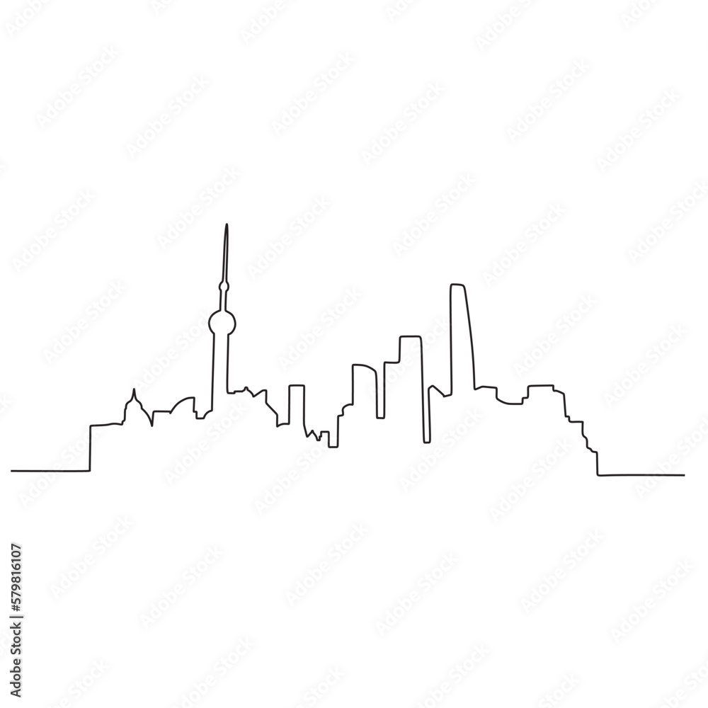 City skyline backgound. Vector illustration design