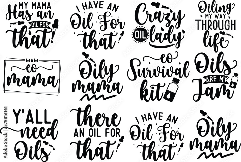 Fototapeta premium Essential Oils SVG Bundle, oils Svg