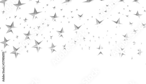 stars. Confetti celebration, Falling silver abstract decoration for party, birthday celebrate, © vegefox.com