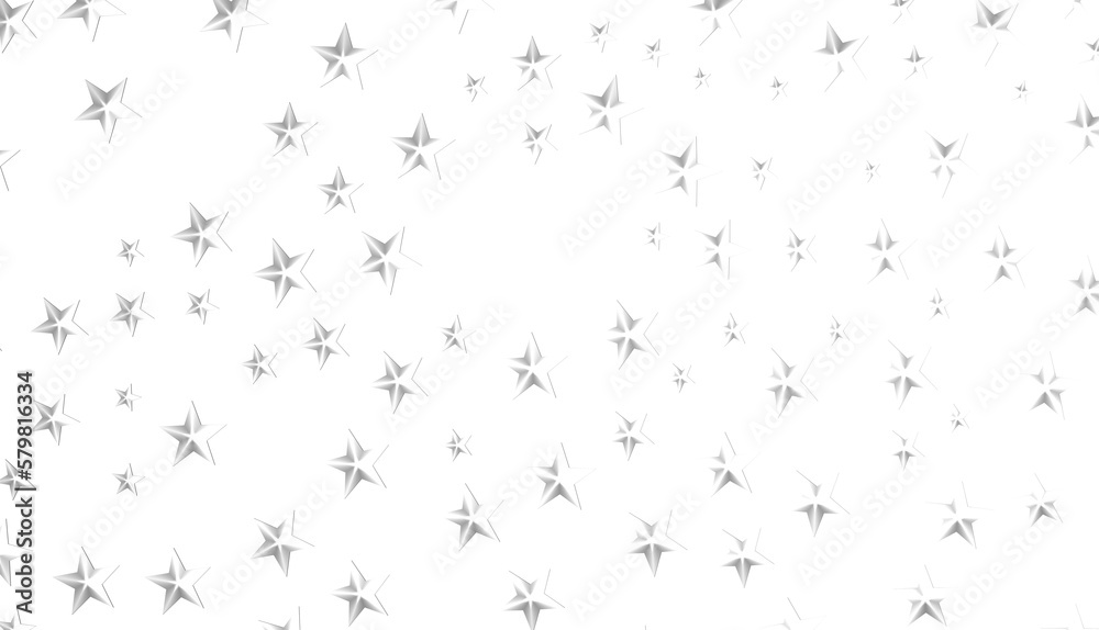 stars. Confetti celebration, Falling silver abstract decoration for party, birthday celebrate,