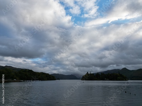 lake and clouds