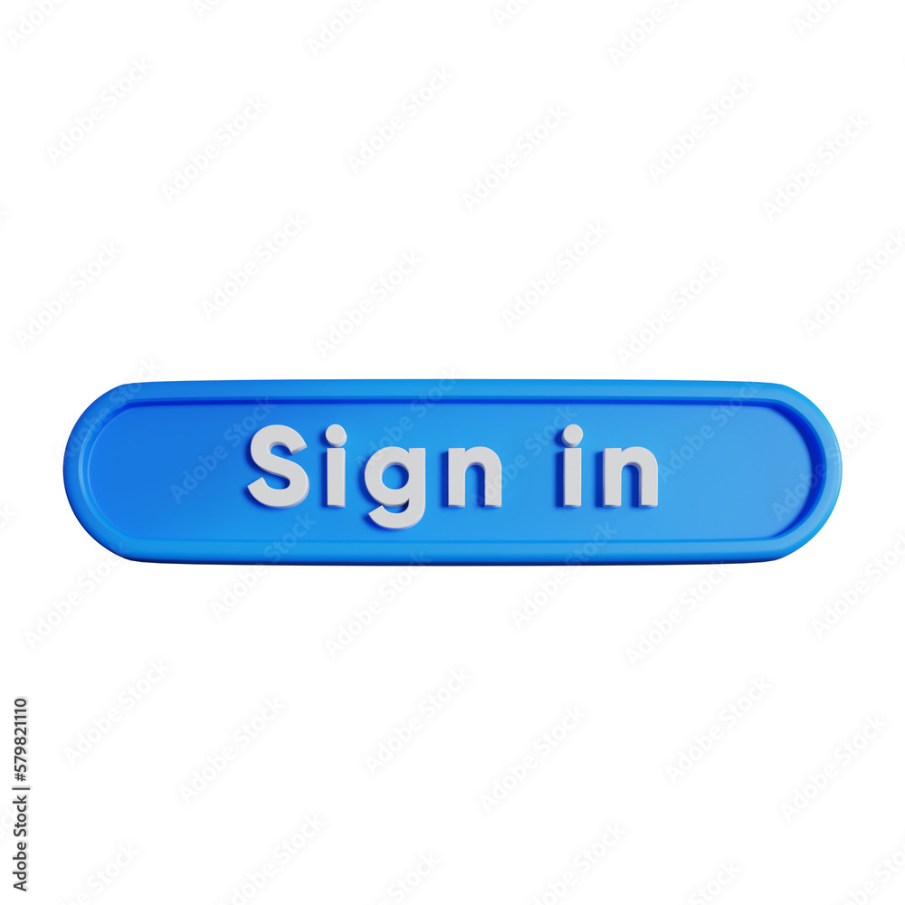 3d ilustrasi login interface blue sign in case sensitivity 3d ilustrasi login interface blue sign in case sensitivity
