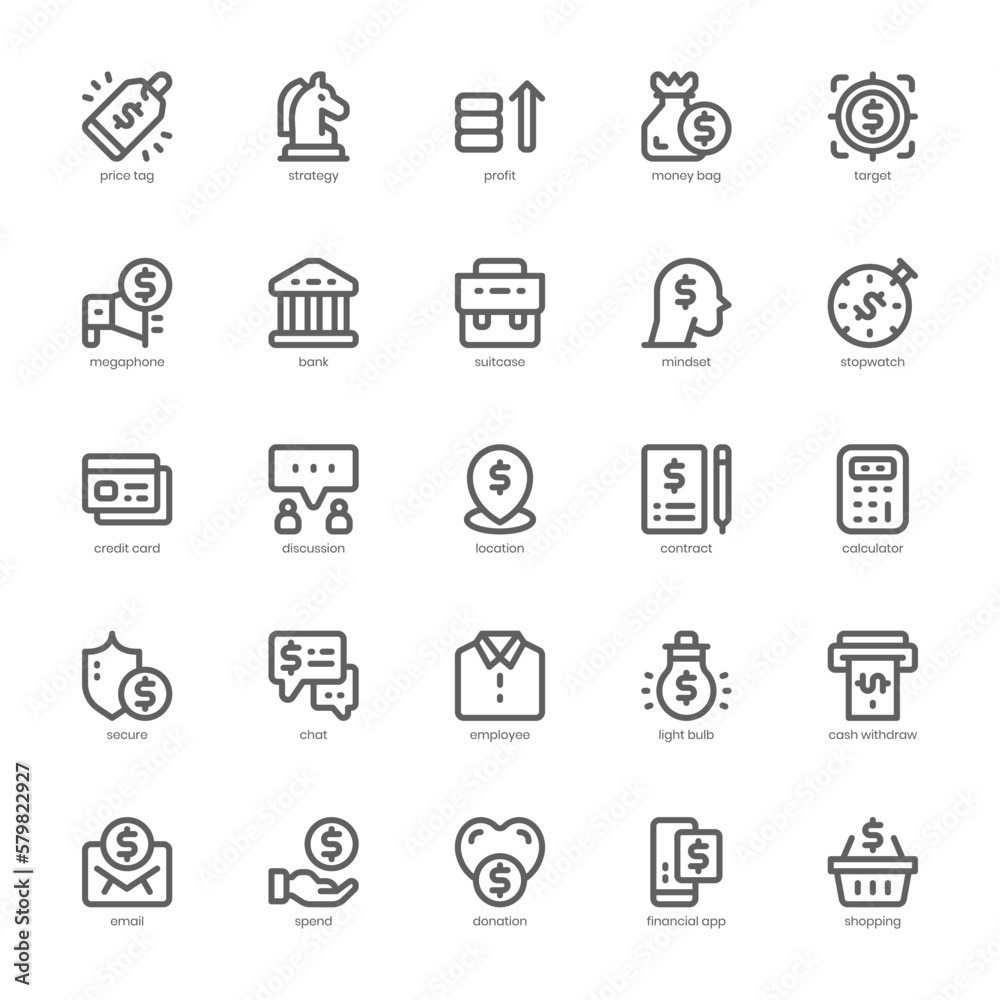 Personal Finance icon pack for your website design, logo, app, and user interface. Personal Finance icon outline design. Vector graphics illustration and editable stroke. Personal Finance icon pack for your website design, logo, app, and user interface. Personal Finance icon outline design. Vector graphics illustration and editable stroke.