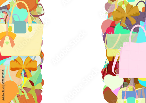 Background pattern abstract design texture. Vertical seamless stripes. Border frame, transparent background. Theme is about small, women, ribbons, embellishment, accessories, luxury, relations