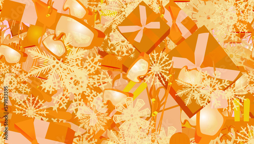 Background pattern abstract design texture. Seamless. Theme is about snow, gloves, merry, silhouette, flake, pair, nature, many, mountain, nobody, year, glasses, sport, celebration, wedding