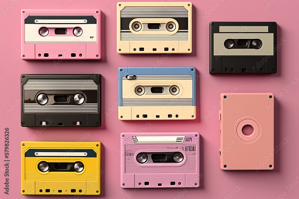 Fototapeta premium fitas antigas de música 