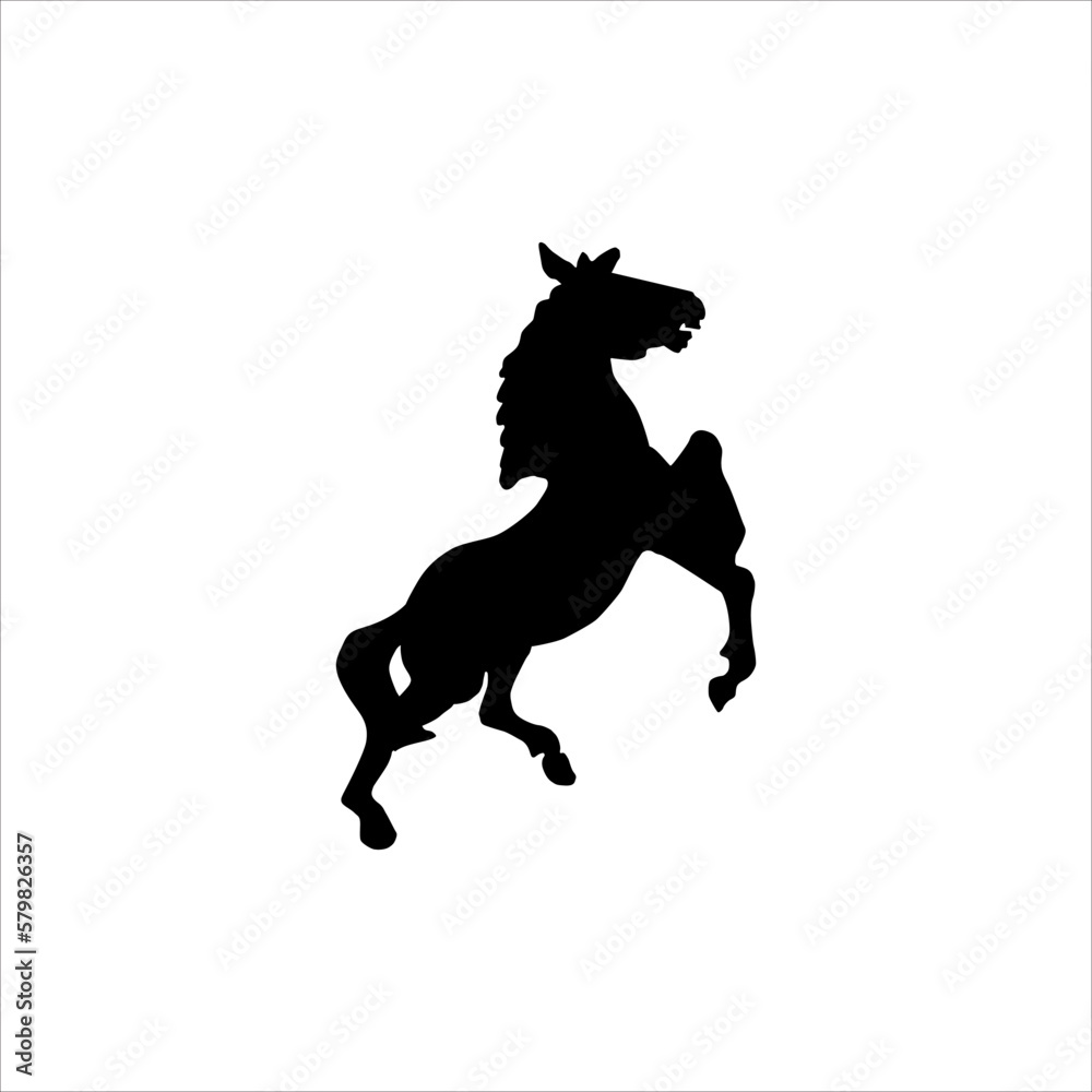 jumping horse silhouette vector illustration design jumping horse silhouette vector illustration design