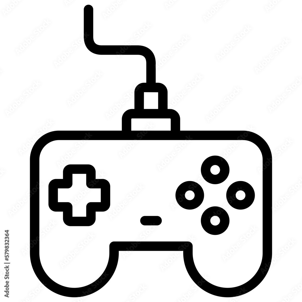 gaming ilustration design with outline gaming ilustration design with outline