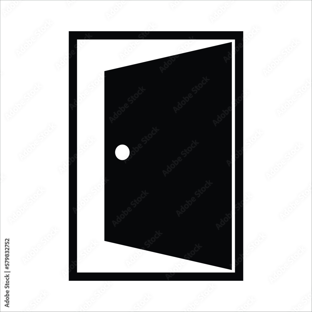 door icon vector design template door icon vector design template