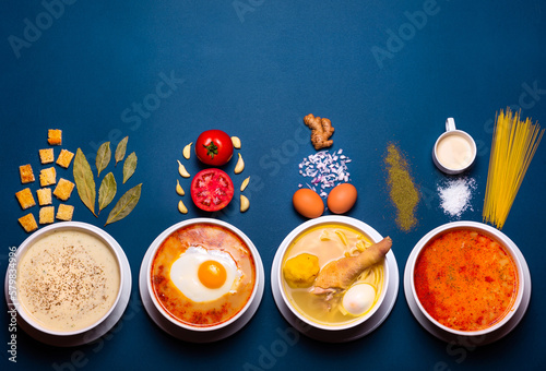 sopas de casa y de restaurante