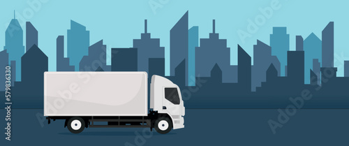 truck on the street