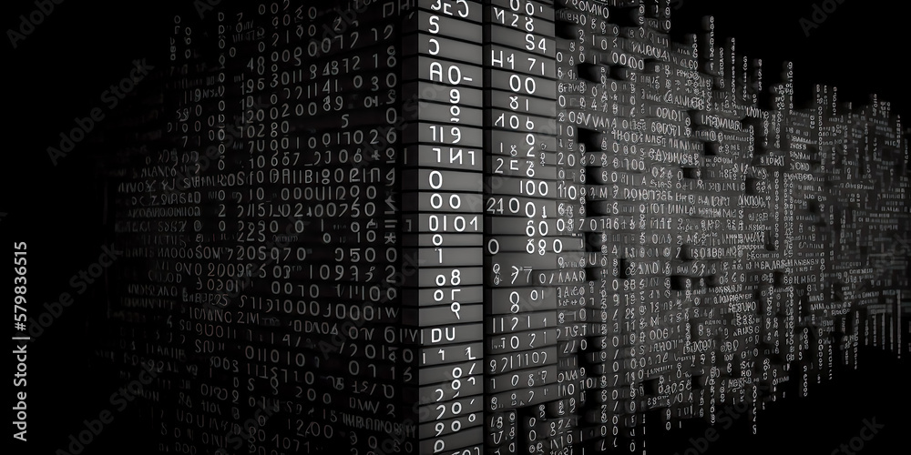 A Soft grey wallpaper, covered in data and machine learning programming, stretches across a wall. - Generative AI A Soft grey wallpaper, covered in data and machine learning programming, stretches across a wall. - Generative AI