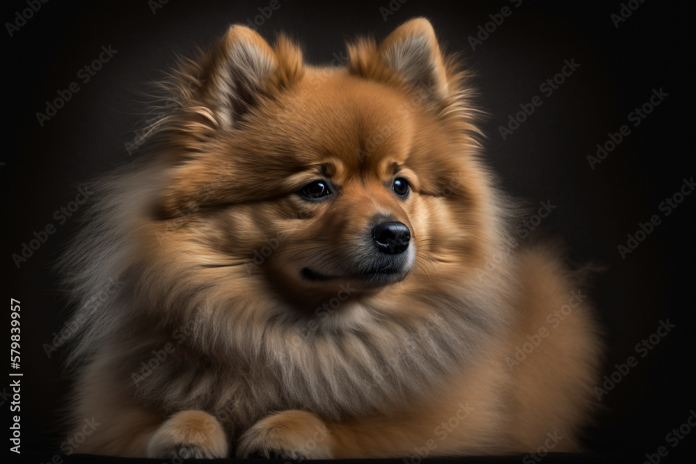 Stunning Studio Photoshoot of a Finnish Spitz Dog