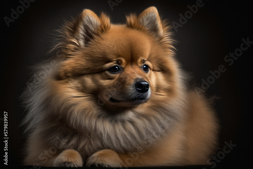 Stunning Studio Photoshoot of a Finnish Spitz Dog