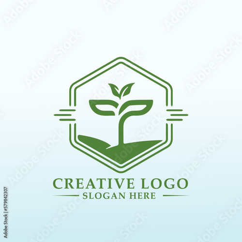 High end precision Agriculture equipment logo design