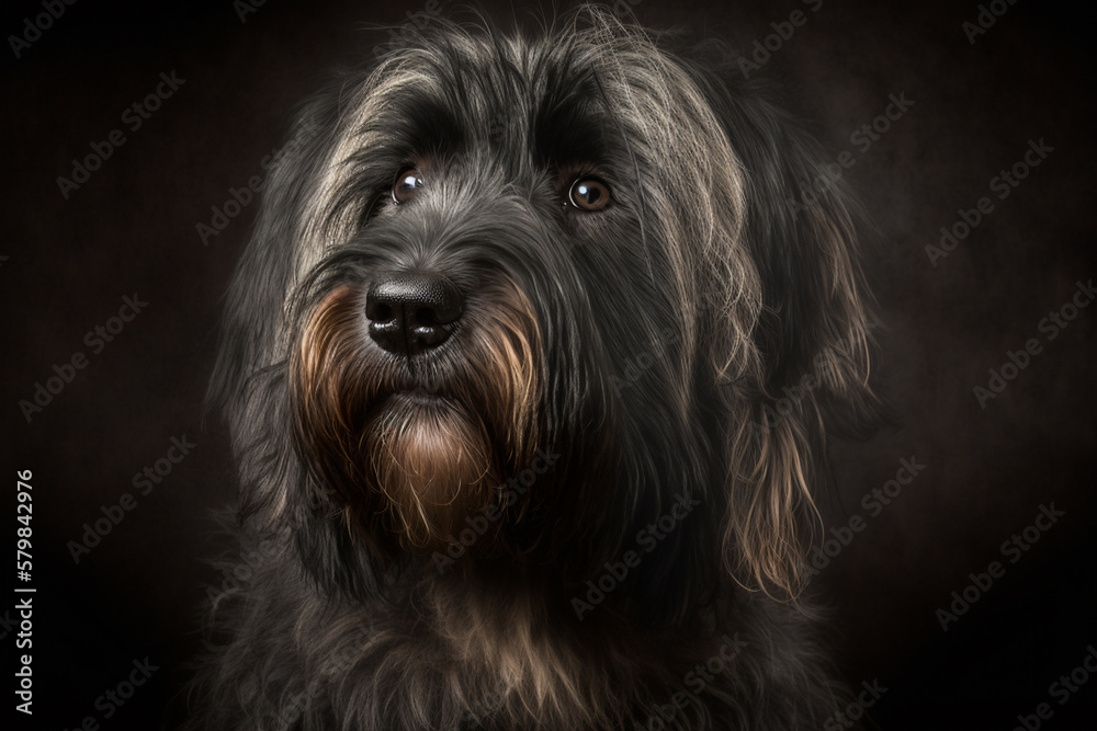 Capturing the Beauty and Charm of Briard Dogs: Studio Photoshoot