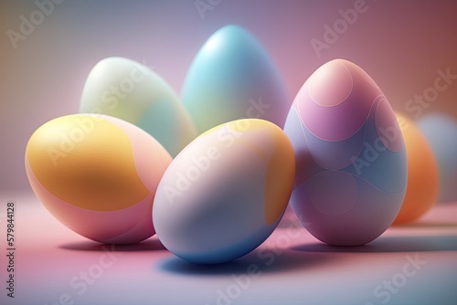 Candy Colors Easter Eggs - Generative AI
