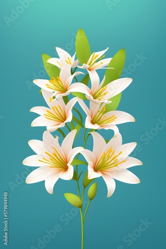 Lotus flowers illustration