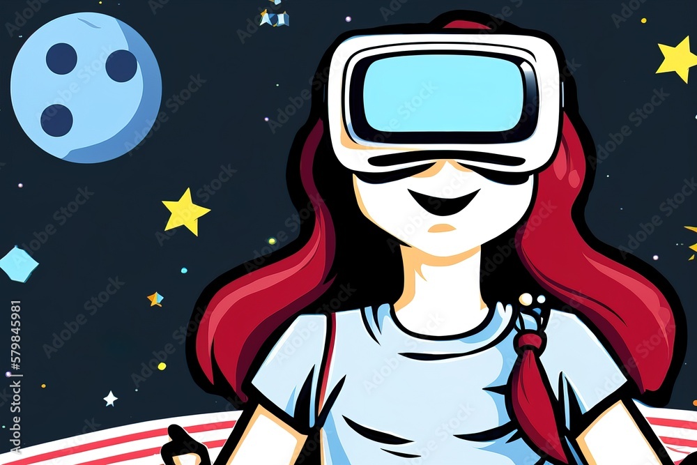 girl in VR girl in VR