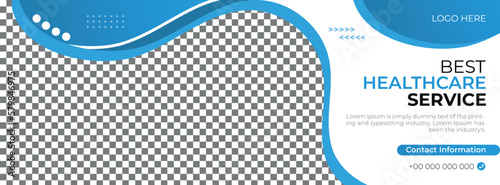 Editable Medical Healthcare Social Media Post, Web Banner Template for Hospital and Doctor Promotion