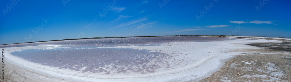 Evaporation Pond at Salinas Los Amargos, Guerrero Negro, Baja California Sur, Mexico