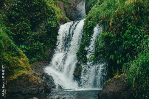 A waterfall in indonesia