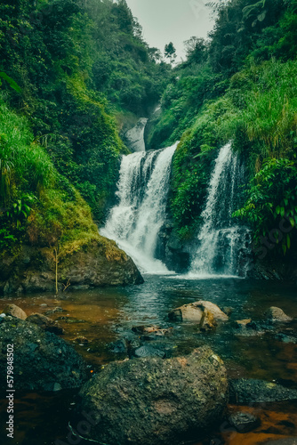 A waterfall in purworejo indonesia