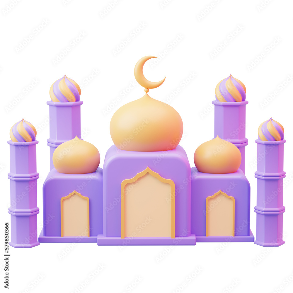 Ramadan Mubarak 3D Asset Ramadan Mubarak 3D Asset