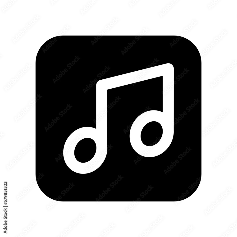 music note icon for your website design, logo, app, UI. 