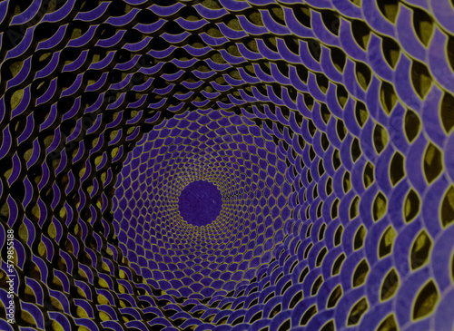 Glass Pattern  5 - Purple spiral  6