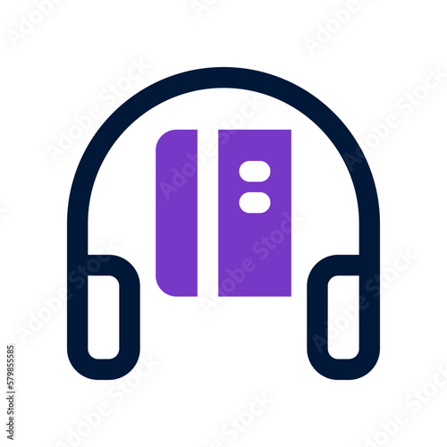 audiobook icon for your website, mobile, presentation, and logo design.