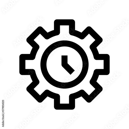 time management icon for your website, mobile, presentation, and logo design.