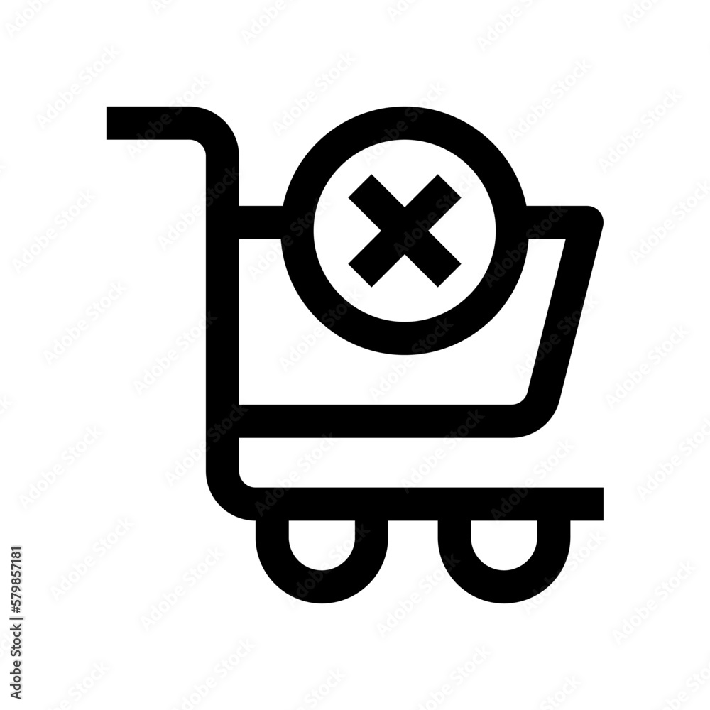 remove cart icon for your website, mobile, presentation, and logo design. remove cart icon for your website, mobile, presentation, and logo design.