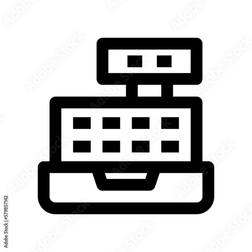 cash box icon for your website, mobile, presentation, and logo design.
