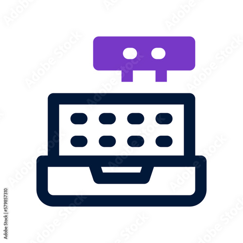 cash box icon for your website, mobile, presentation, and logo design.