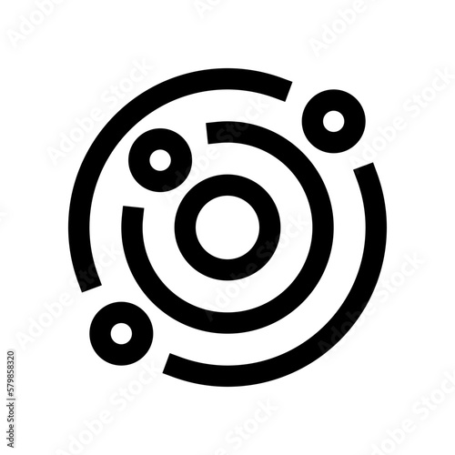 orbit icon for your website, mobile, presentation, and logo design.