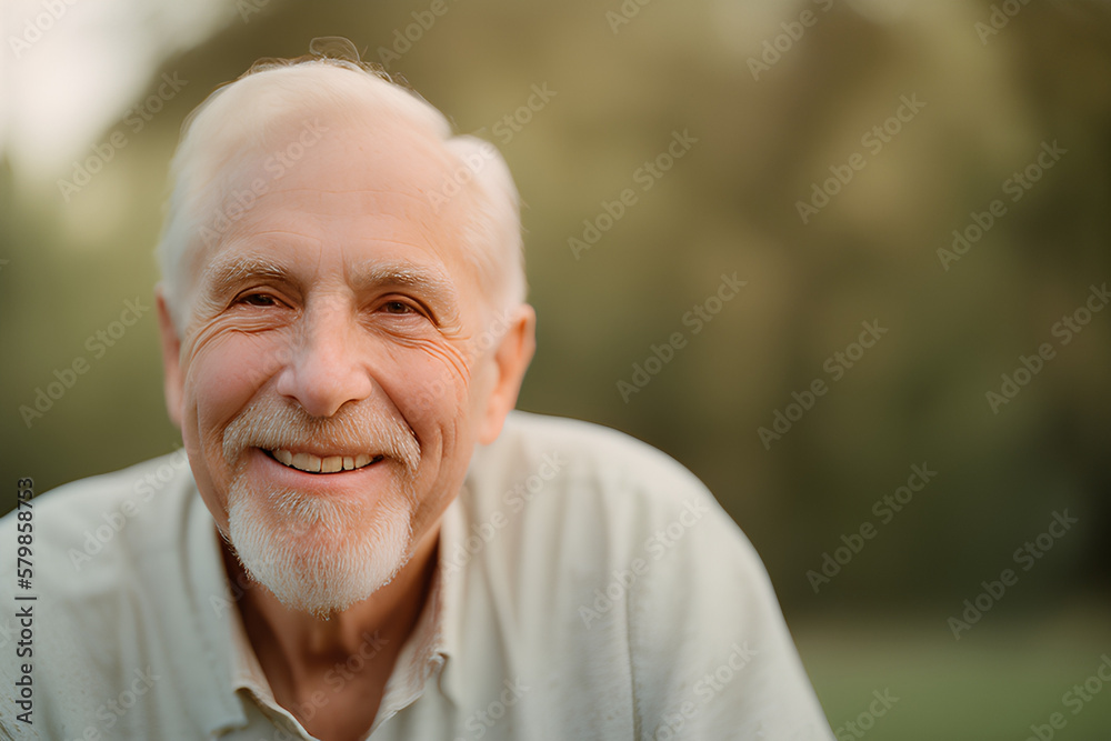 AI-generated illustration of a senior man AI-generated illustration of a senior man