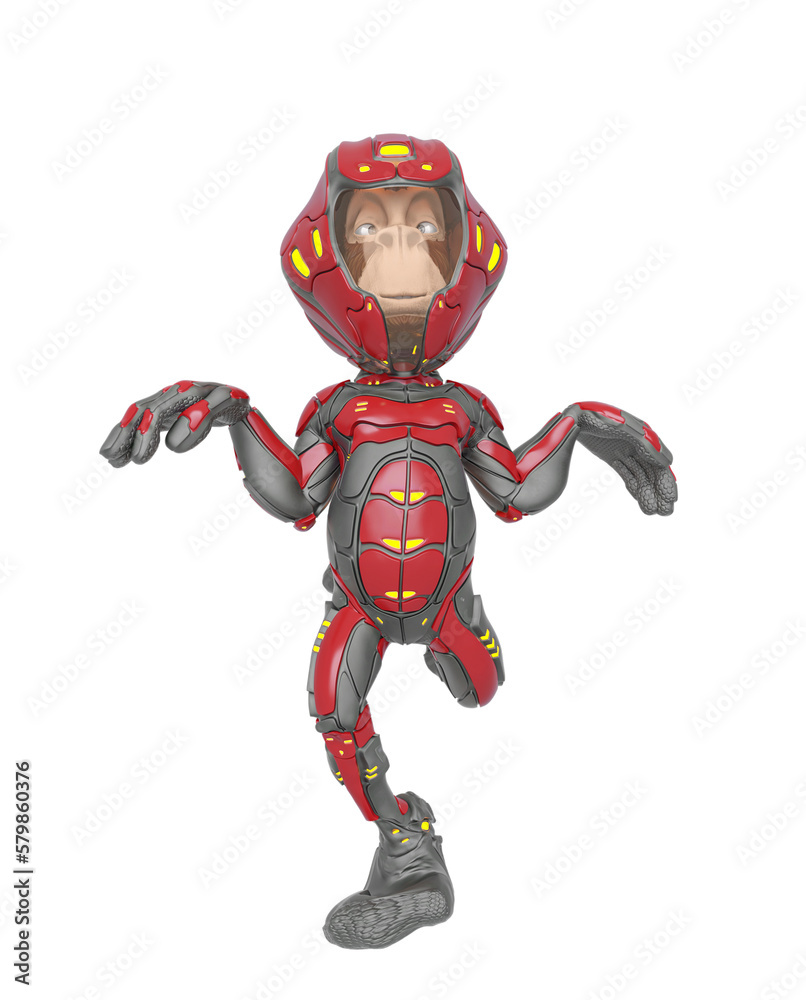 chimpanzee astronaut is happy and also dancing like a duck chimpanzee astronaut is happy and also dancing like a duck