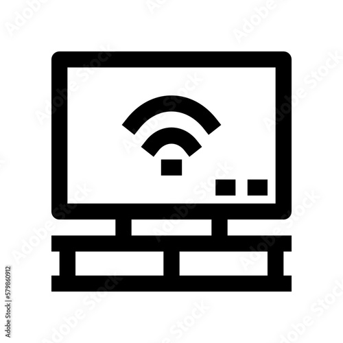 smart tv icon for your website, mobile, presentation, and logo design.