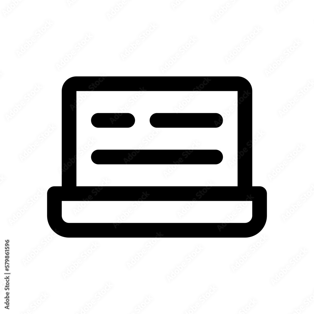 laptop icon for your website design, logo, app, UI. laptop icon for your website design, logo, app, UI.